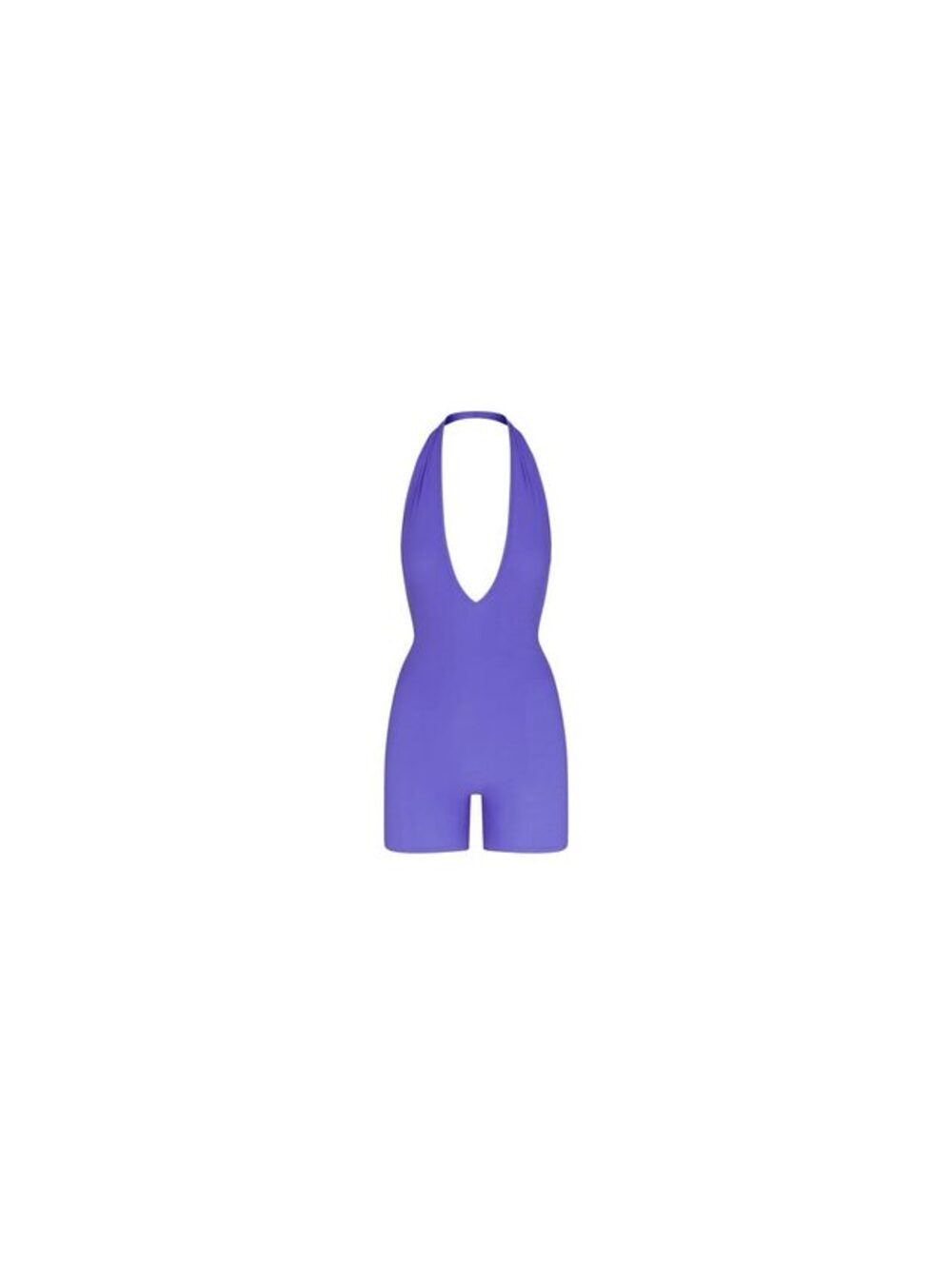 Skims Soft Lounge Deep Plunge Halter Onesie
